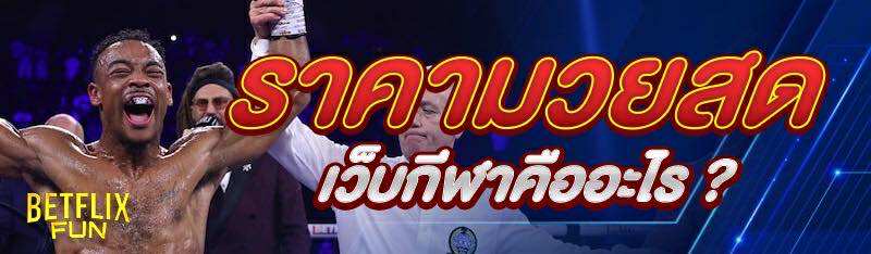 ราคามวยสด เว็บกีฬาคืออะไร ?